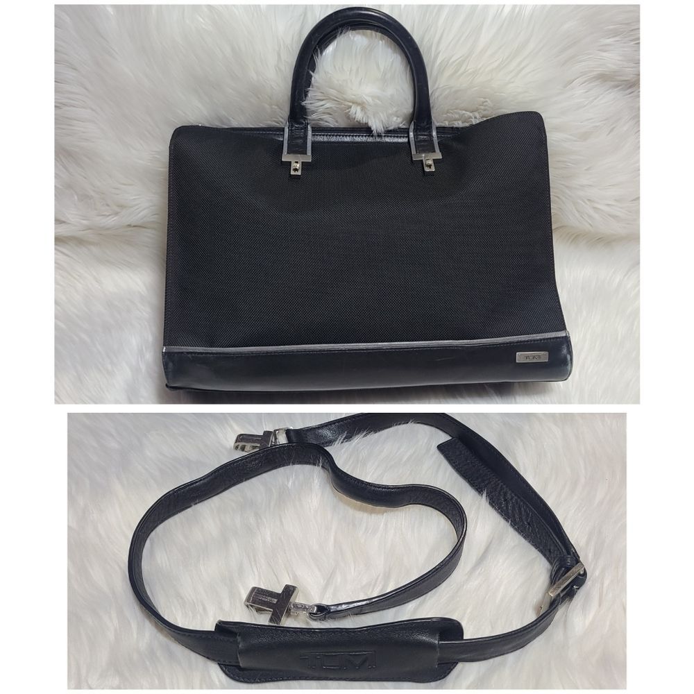 TUMI|Vintage Black Briefcase/Laptop Bag with Shoulder Strap